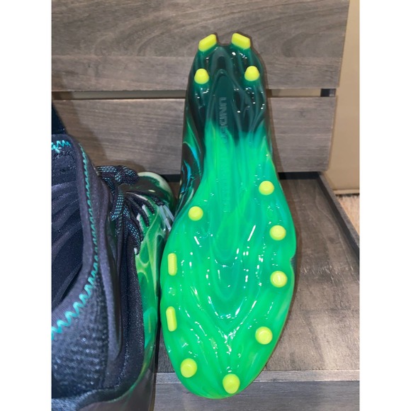 Under Armour UA Spotlight Lux MC 2.0 Football Cleats Sz 10.5 - Slime - Picture 8 of 9